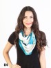 Vintage Style Belt Print Fashion Square Scarf